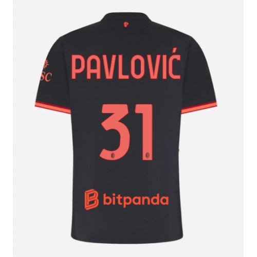AC Milan Strahinja Pavlovic #31 Kolmaspaita Naiset 2026-27 Lyhythihainen